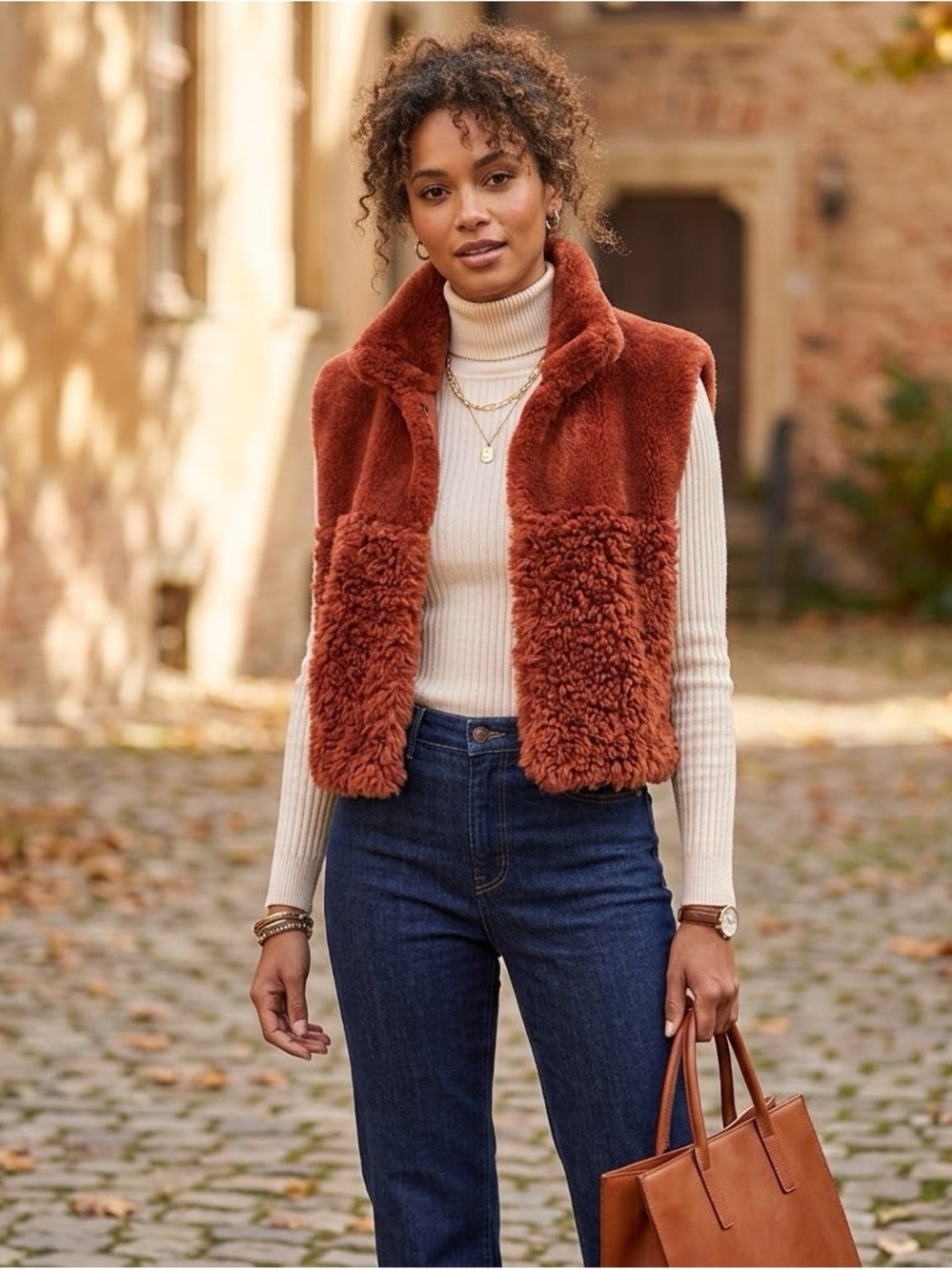 Paula Lishman Canada Knit Fur Works Beaver Pelt Paprika Small